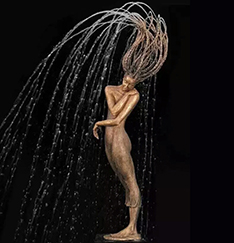 life size lady water fountain statue for wedding decorative